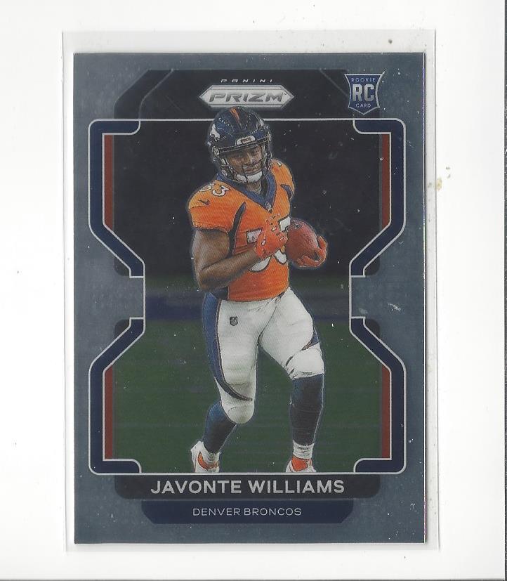 Javonte Williams Panini Prizm #345 Base