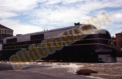 Vtg 1985 Train Slide B&O Baltimore & Ohio Engine Y1G166