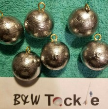 Dozen (12) of 10 oz Cannonball Sinkers - Lead Fishing Weights - Free Shipping