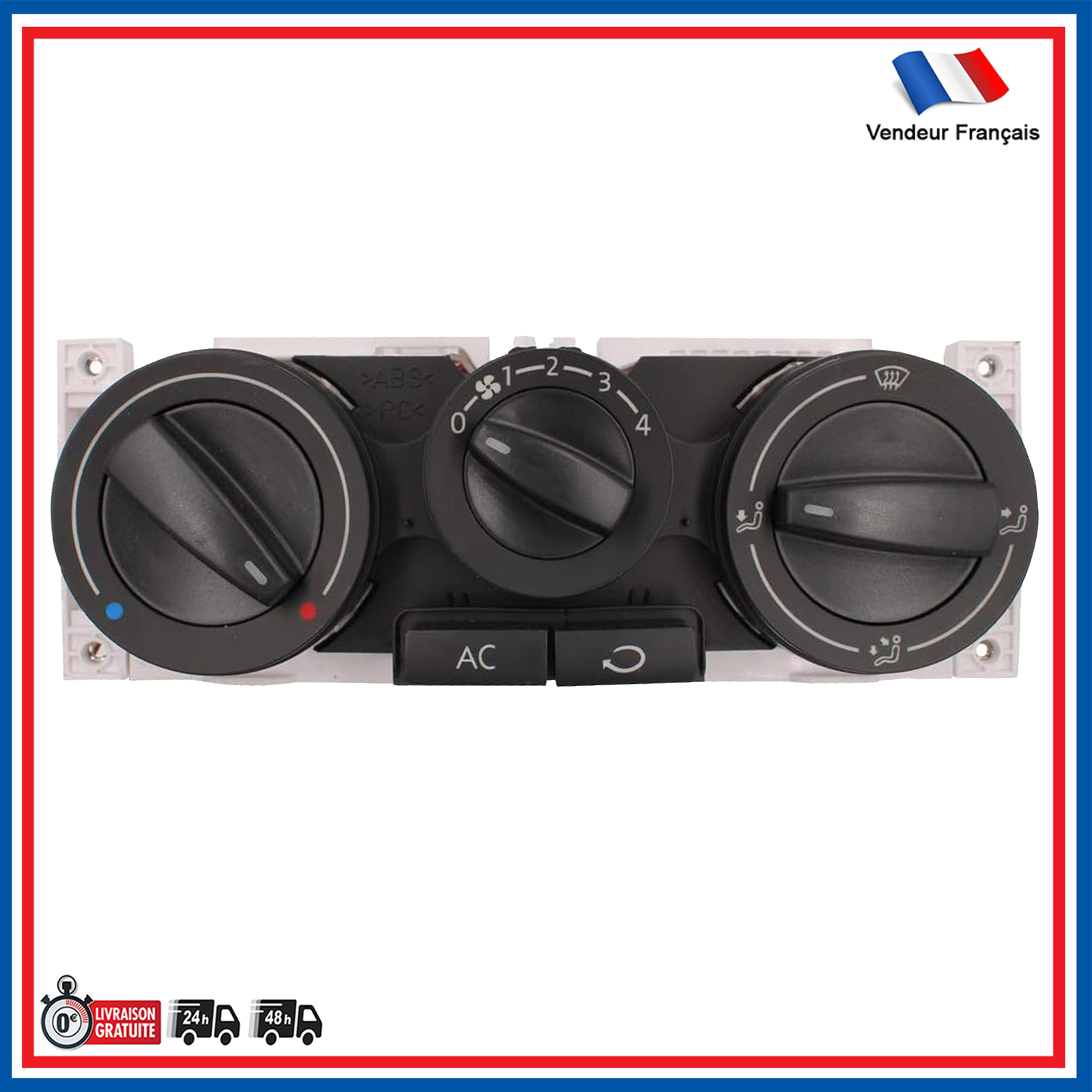 Panneau de chauffage VW Lupo bloc de commande pour ventilation en panne