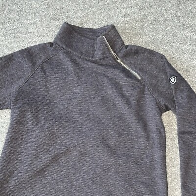 Ariat Sweatshirt Womens Large Grey Tek Chandail Periscope Pullover Waffle Knit