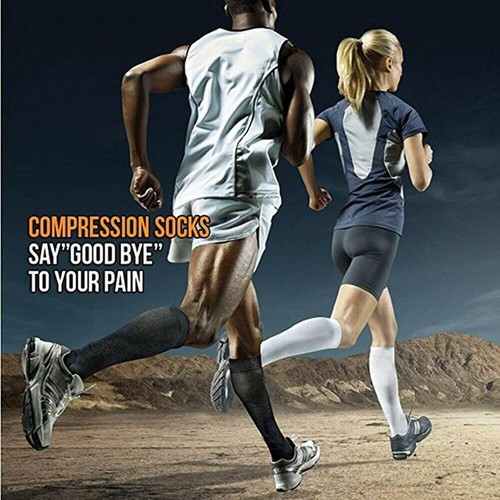 4Pair Compression Socks for Women & Men Circulation Support for Athletic Running - Picture 5 of 9