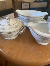 NORITAKE CHINA COLBURN 6107 GRAVY BOAT/ CREAMER / SUGAR BOWL
