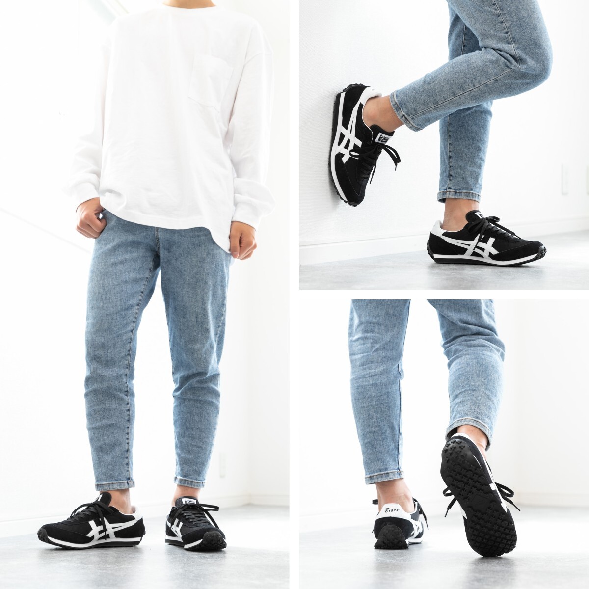 Onitsuka Tiger EDR 78 Black x White Leather Sneaker 1183B395 Onitsuka Tiger EDR 78 Black x White Leather Sneaker 1183B395