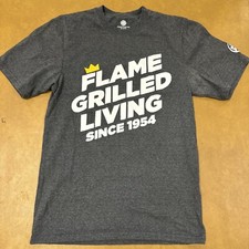 Burger King Employee Flame Grilled Living T Shirt Size Small Fast Food Uniform