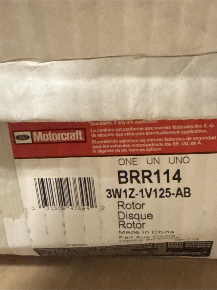 Conjunto de rotor dos/2/Motorcraft 3W1Z-1V125-AB 2004-2007 Lincoln Town Car BRR114 Foto 4 de 4