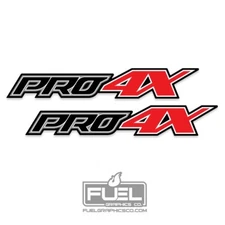 For Nissan Titan PRO-4X Pickup Premium Vinyl Decal 2-pack - 20" x 3.2"