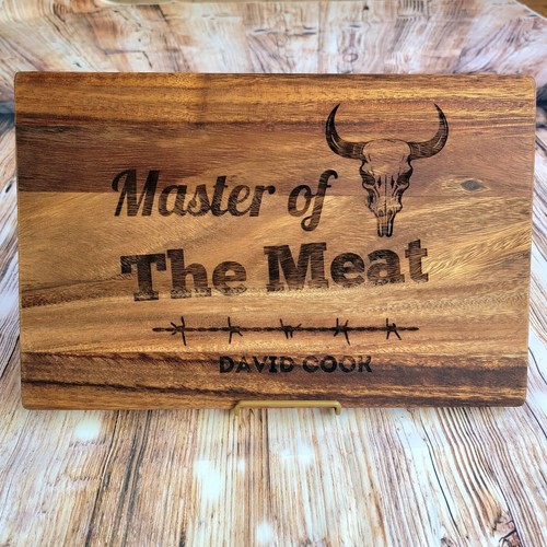 Custom Engraved Walnut Cutting Board with Juice Groove. Walnut Butcher Block. - Picture 4 of 10