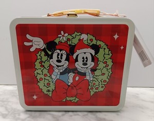 NEW Funko Disney 100 Holiday Collection Metal Lunchbox w/ Mickey, Minnie & Pluto