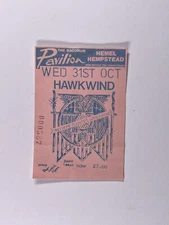 Hawkwind Ticket Bridget Wishart Dave Brock Original Dacorum Pavilion Oct 1990