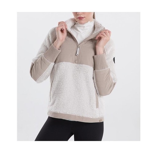 Sherpa Half-Zip Pullover Fleece Fuzzy 