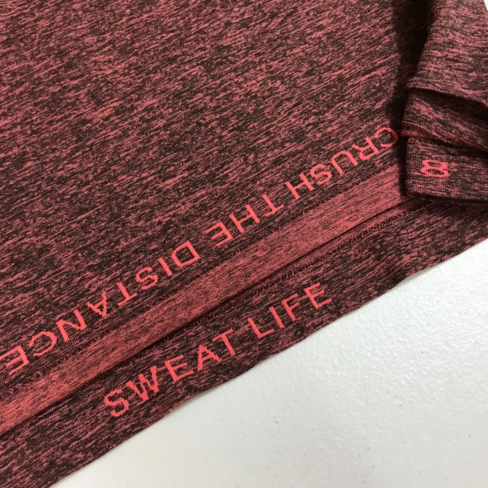 lululemon run swiftly tech heathered black shirt