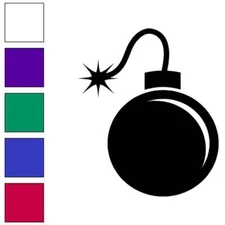Cartoon Bomb, Vinyl Decal Sticker, Multiple Colors & Sizes #6921