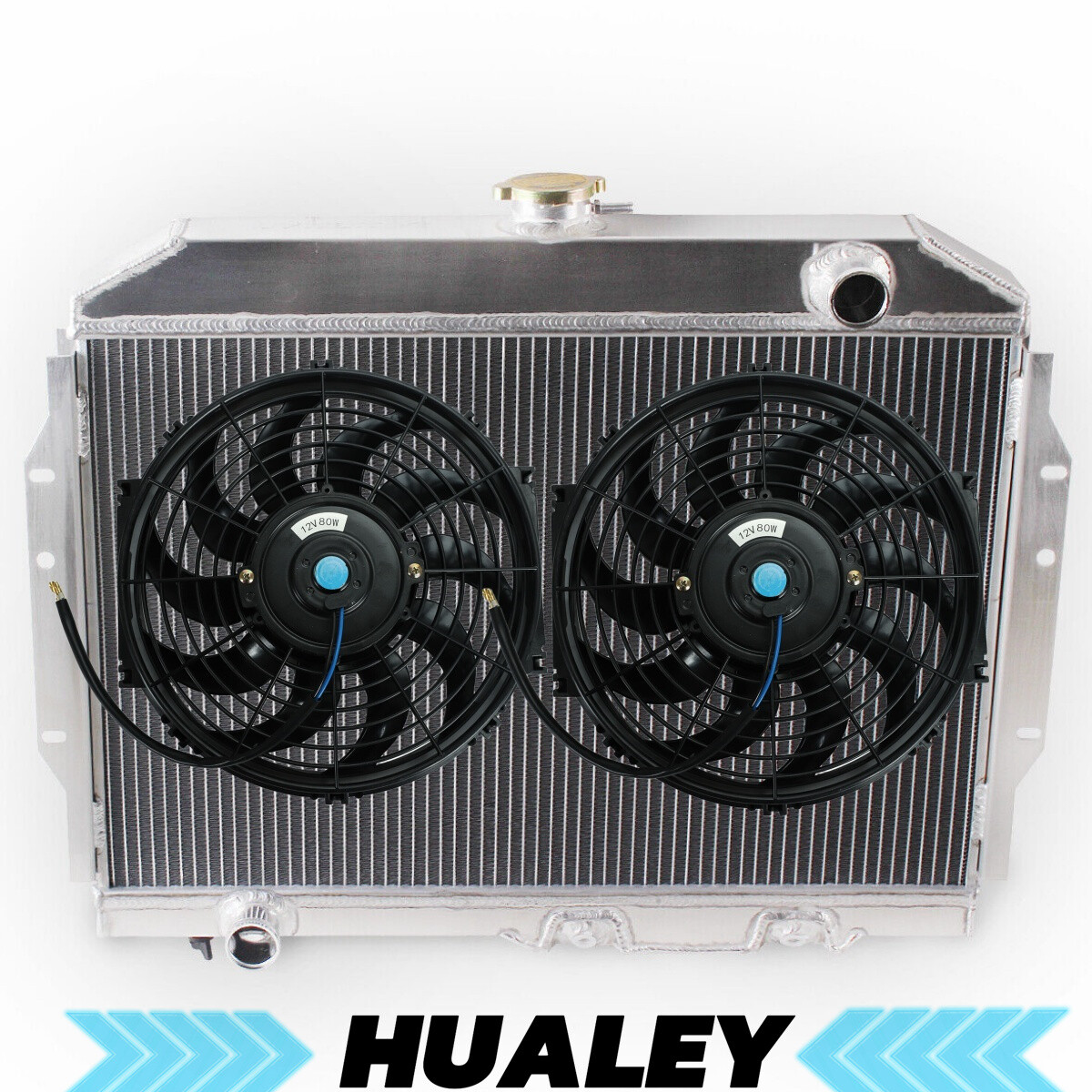 FILA Radiatore + ventola alluminio 3 file per AMC Ambassador Matador Javelin Rebel AMX 1968 74