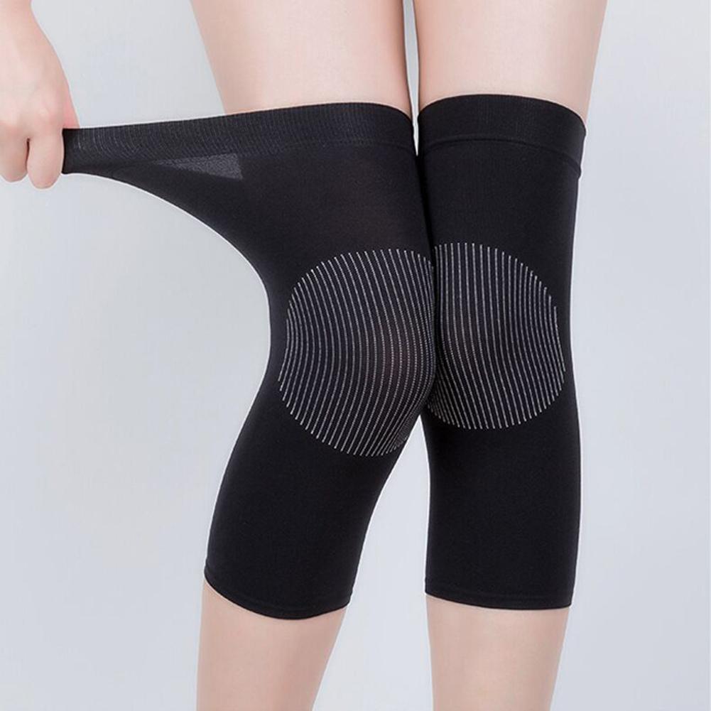 Lot De 2 Genouillères De Compression Respirantes – Avec Silicone Antidérapant – Pour Course, Squat, Fitness – Homme Et Femme (taille M)