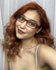 Vintage ALAIN MIKLI Women s Eyeglasses Frame A0661 17 54mm Striped Havana