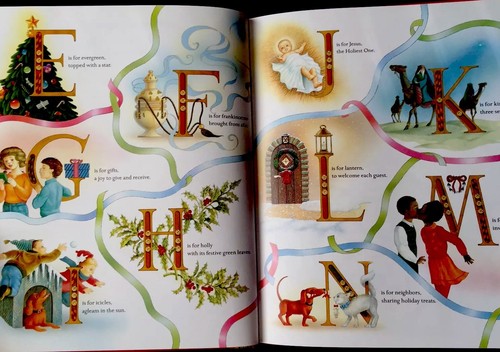 GOLDEN TREASURY OF CHRISTMAS JOY ~ Large Children’s GOLDEN Book Poems Carols+ - Picture 4 of 5