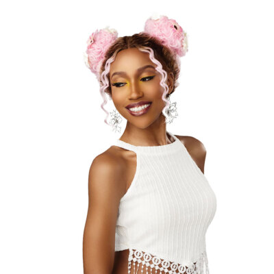 Sensationnel Shear Muse Festi-gal Glueless Y-part Hd Lace Wig - Bubble Gal