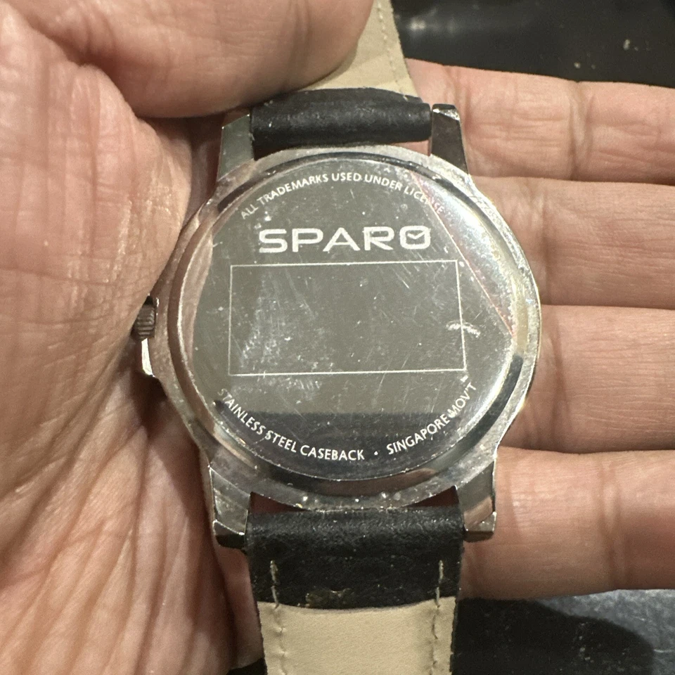 Reloj para hombre SPARO North Carolina Tar Heels correa de cuero NCAA funcionando nunca usado Foto 4 de 4