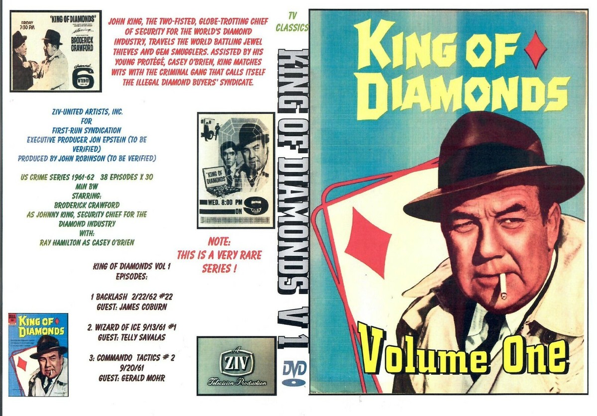 KING OF DIAMONDS TV SERIES VOL 1. 1961 ON DVD VERY RARE