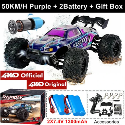 Super Brushless 80KM oder 50KM/H RC Auto mit LED Ferngesteuerten Autos High Speed D
