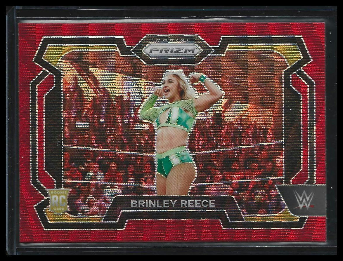 Brinley Reece - 2024 Panini Prizm WWE #36 - Ruby Wave Prizm