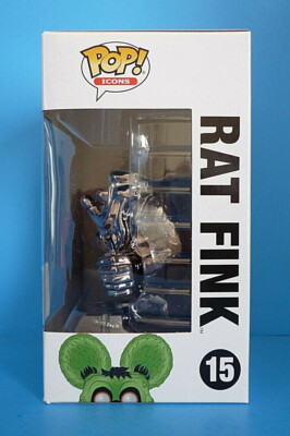 Funko Pop! Icons Grey Chrome Rat Fink 2019 SDCC Shared Exclusive