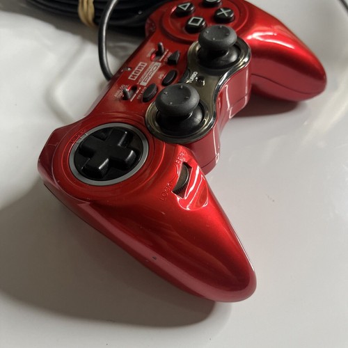 Hori Horipad 3 Pro Sony PlayStation PS3 Controller Red Adjustable D-Pad + Turbo - Picture 5 of 7
