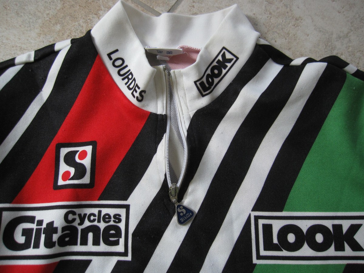 Maillot Cycliste Vintage Gitane Look Lourdes - Sibille Taille L - Manches Longues