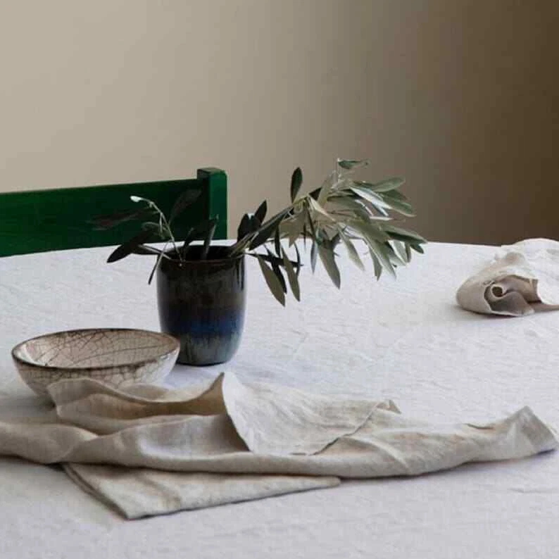 100 Pack Natural Cotton Cloth Napkins Wedding Stonewash Table Napkin Bulk Napkin - Image 2 of 4