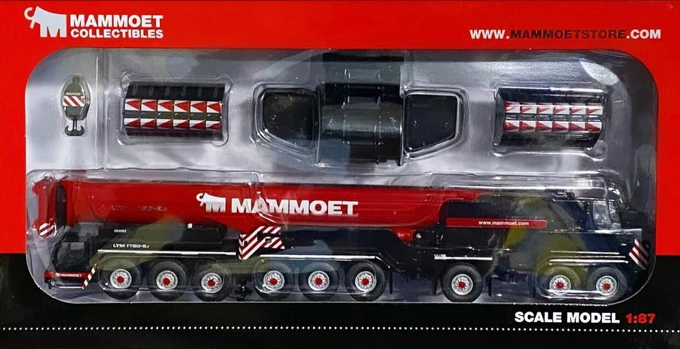 Modelos de camiones Liebherr LTM 1750-9.1 grúa "Mammoet" WSI escala 1:87 - Imagen 3 de 4