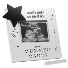 Bambino 'Week's until we meet you Love Mummy  Daddy' Baby's Scan Photo Frame