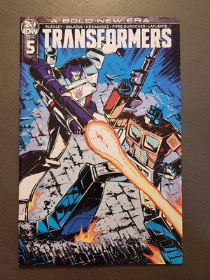 Transformers #5 Guidi R1 1:10  Variant IDW Comic Optimus Prime Megatron