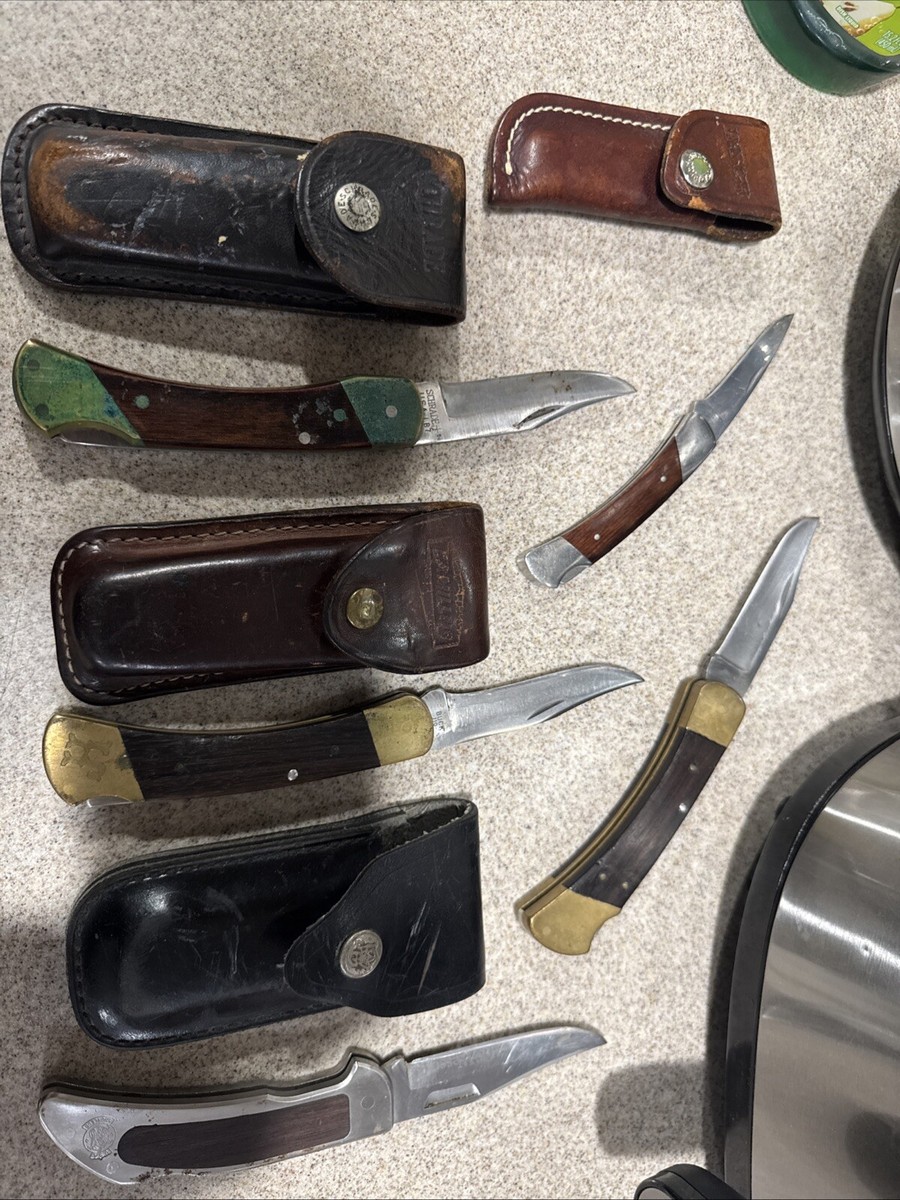Buck 110 Buck 501C Schrade LB7 Smith And Wesson 5 Piece Lot | eBay