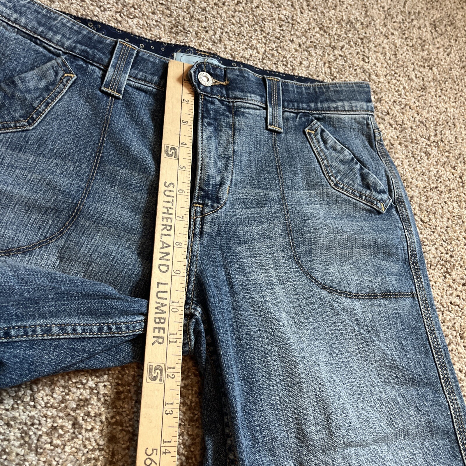 Levi's Jeans Womens Size 12 Blue Mid-Rise Capri Denim Pants 32 X 20 - View 8