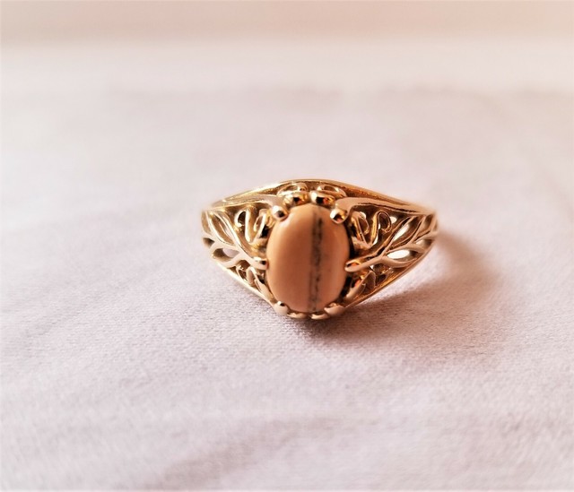 Kabana Vintage Rare 14K Gold Caymanite Ring 2mm Size 7 eBay