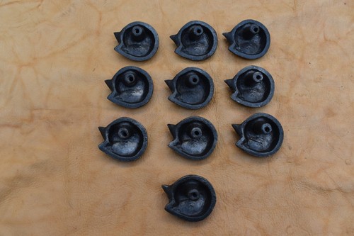 Vintage Cast Iron Knob Sleeping Fox shape Drawer handle cupboard knobs 10 pcs - Picture 5 of 7