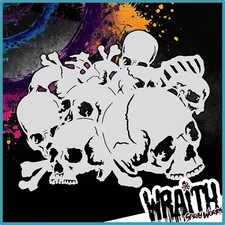 Skull Stack 7 - Reusable Airbrush Stencil Template