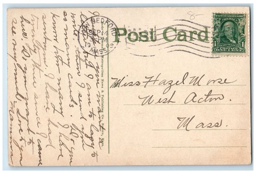c1910 Padanarum Station New Bedford Massachusetts MA Antique Postcard - 第 2/3 張圖片