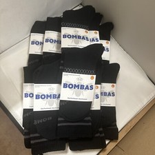 12 Pair of Bombas Black Socks Large