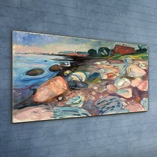 Plexiglas Acrylglasbild Wandbild 120x60 Ufer mit rotem Haus