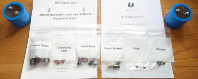 McIntosh MC250 rebuild restoration filter replacement capacitor service kit