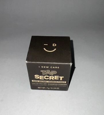 I Dew Care Tap Secret Mattifying Dry Shampoo Powder Color: DARK BROWN 0.24 oz.