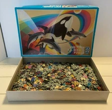 Vintage Beginning Of The Rainbow 1000 Piece Jigsaw Puzzle 1992 FX Schmid