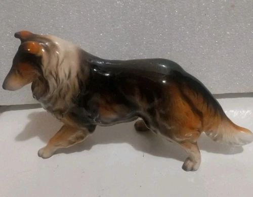 Vintage Collie Dog Figurine