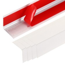 5Pcs Aluminum Corner Guards, 35" x 0.8" Metal Corner Protectors, Beige