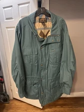 Vintage Eddie Bauer Wool-Lined Mountain Parka Men’s XL Blue Green Chore Coat