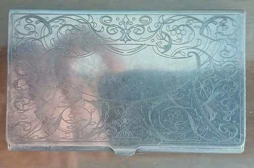 Silver Plated Business Card Holder