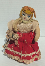 Vintage -Made in Japan Wind-Up Doll   Folk Co...