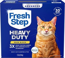 Febreze Fresh Heavy Duty Multi Cat Clumping Litter - 3X Odor Control, 17.5 lb